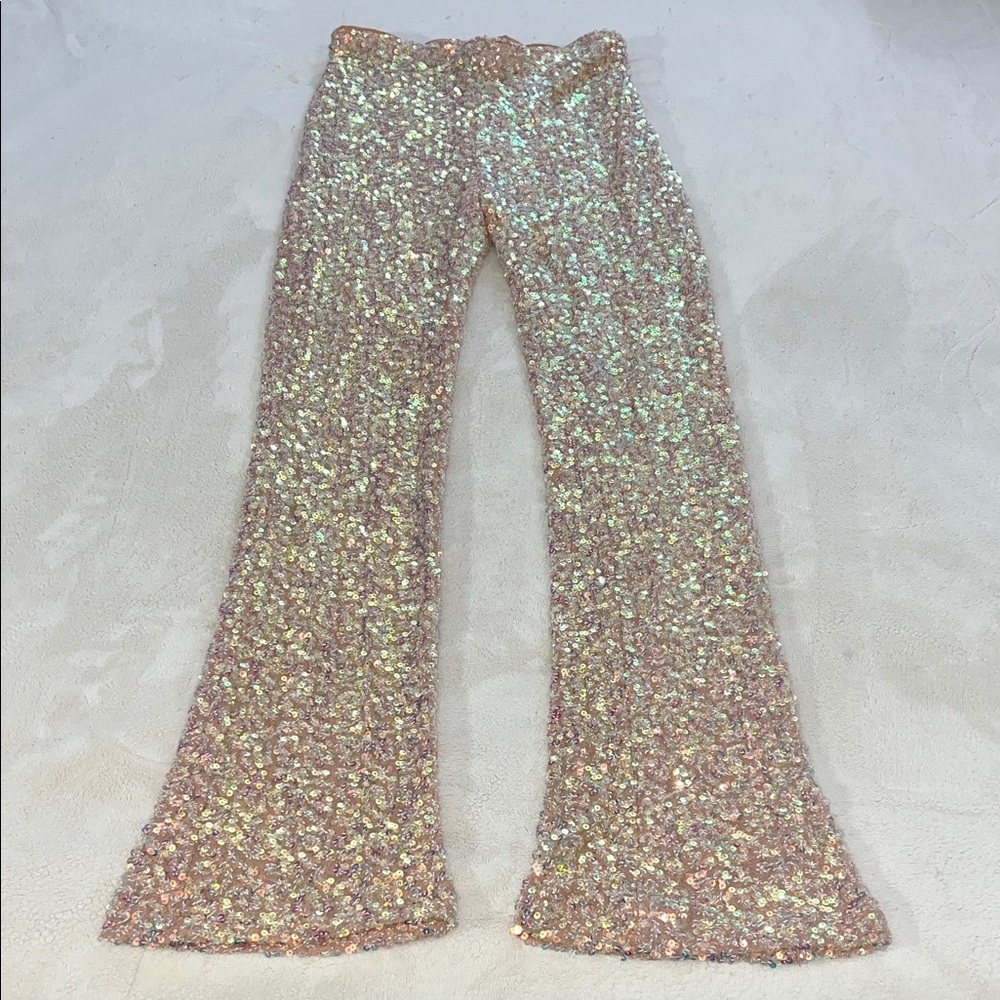 Forever 21 Champagne Sequin Pants